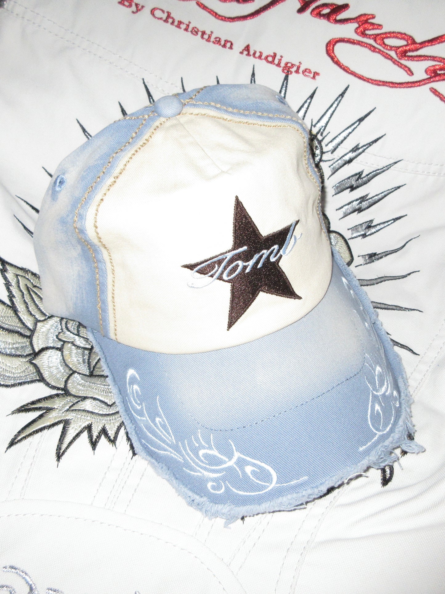 Trucker Hat - Baby Blue & Brown