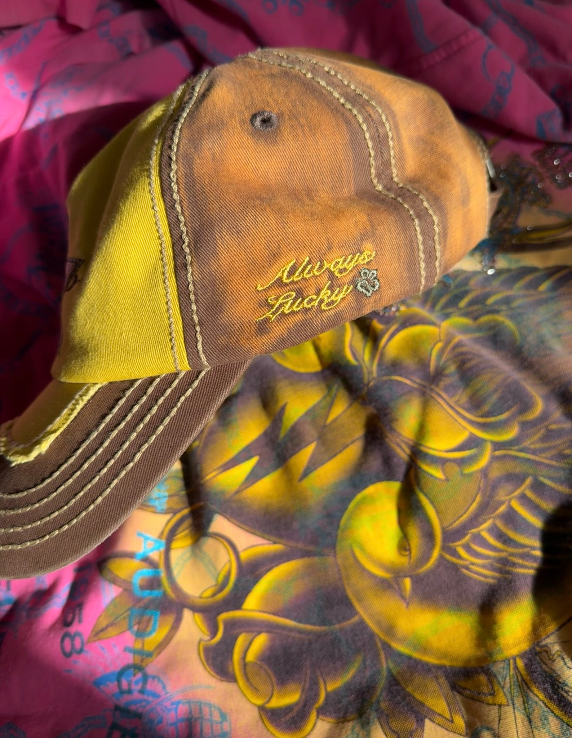 Trucker Hat - Yellow & Brown